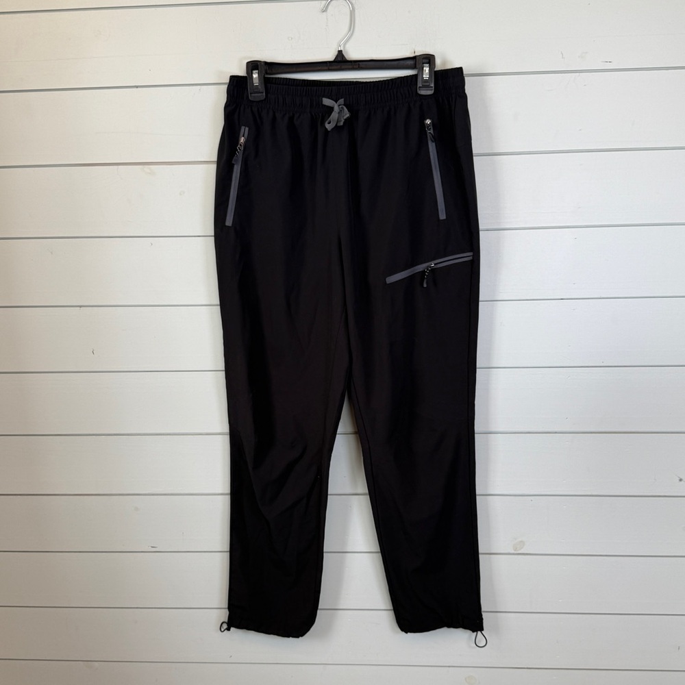 xtansuo black sweatpants with cinch bottoms women's size‎ large
